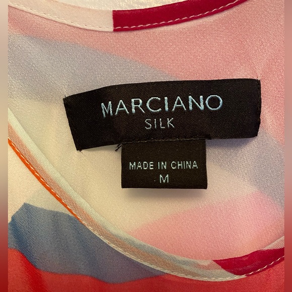 MARCIANO silk top, multi color - Picture 6 of 6